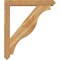 Ekena Millwork Funston Arts and Crafts Rough Sawn Bracket w/ Offset Brace, Western Red Cedar, 6"W x 38"D x 44"H BKT0604X38X44FST03RWR - alternate 2